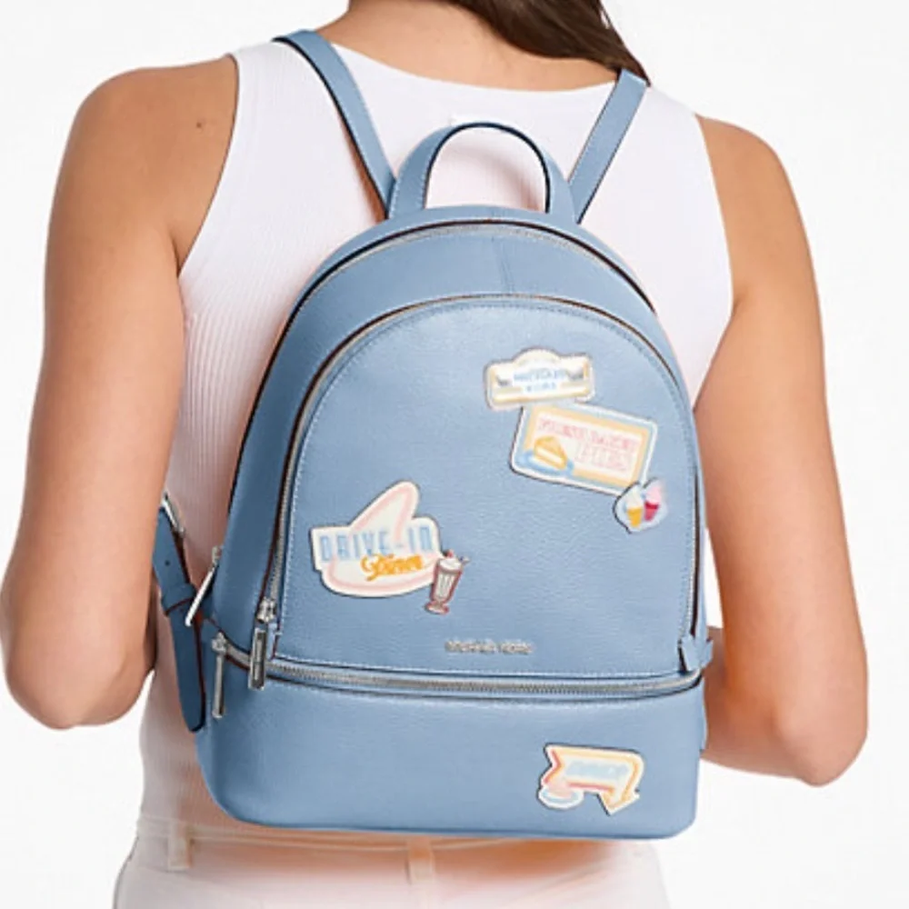 Michael Kors Medium Embellished Backpack Light Sky